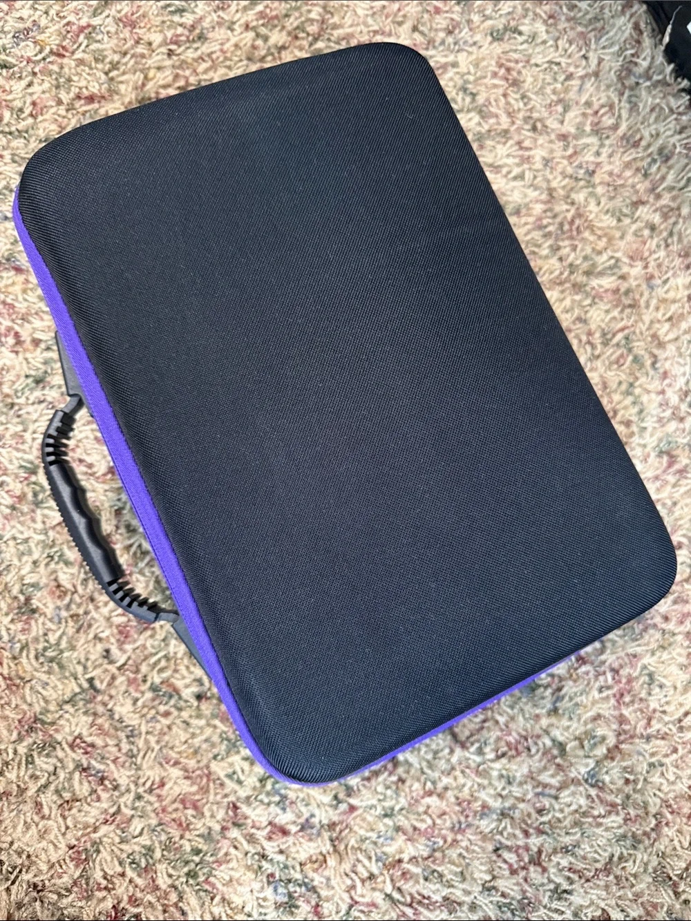 Purple Storage Case with 120 Clear Plastic Jars - and tool kit